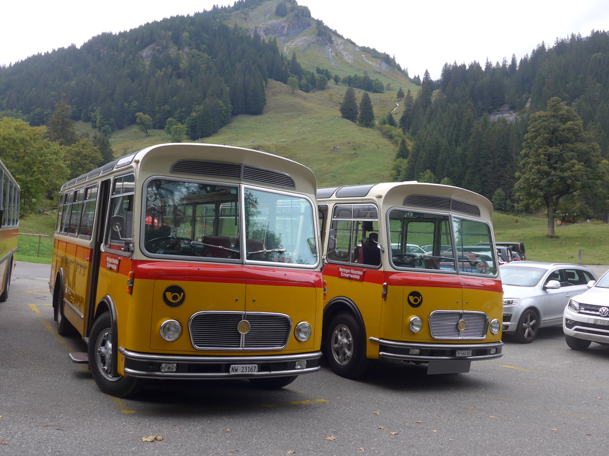 (197'796) - M�ller, Ennetmoos - NW 23'167 - FBW/Gangloff (ex Rentsch, Gunten; ex P 23'203; ex P 21'003) am 16. September 2018 auf der Schwarzwaldalp