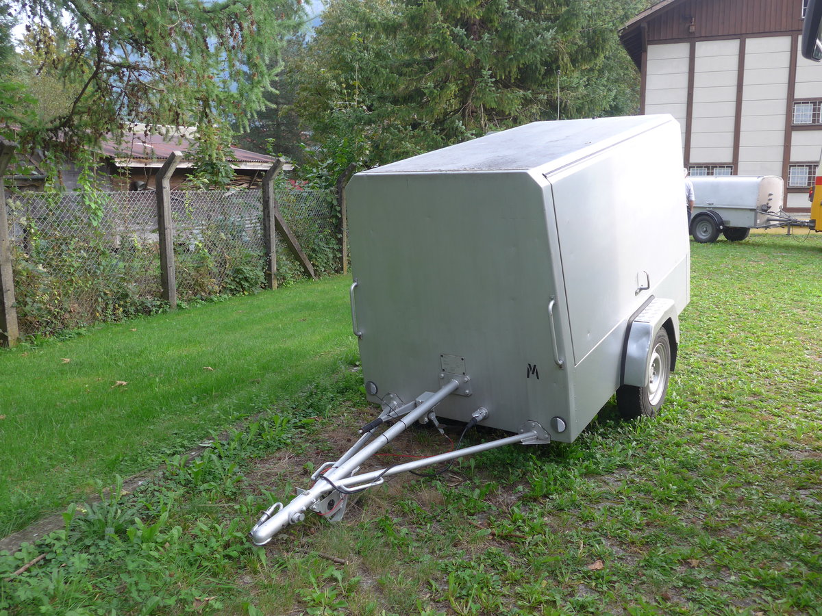 (197'870) - AVG Meiringen - BE 180'369 - Gowa Gep�ckanh�nger (ex P 30'063) am 16. September 2018 in Meiringen, Garage