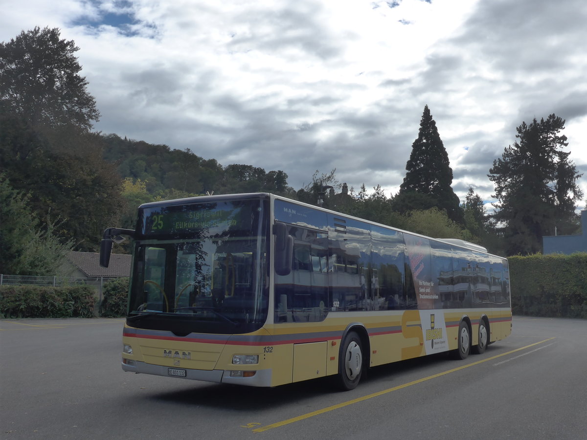 (197'917) - STI Thun - Nr. 132/BE 801'132 - MAN am 23. September 2018 bei der Schiffl�ndte Thun