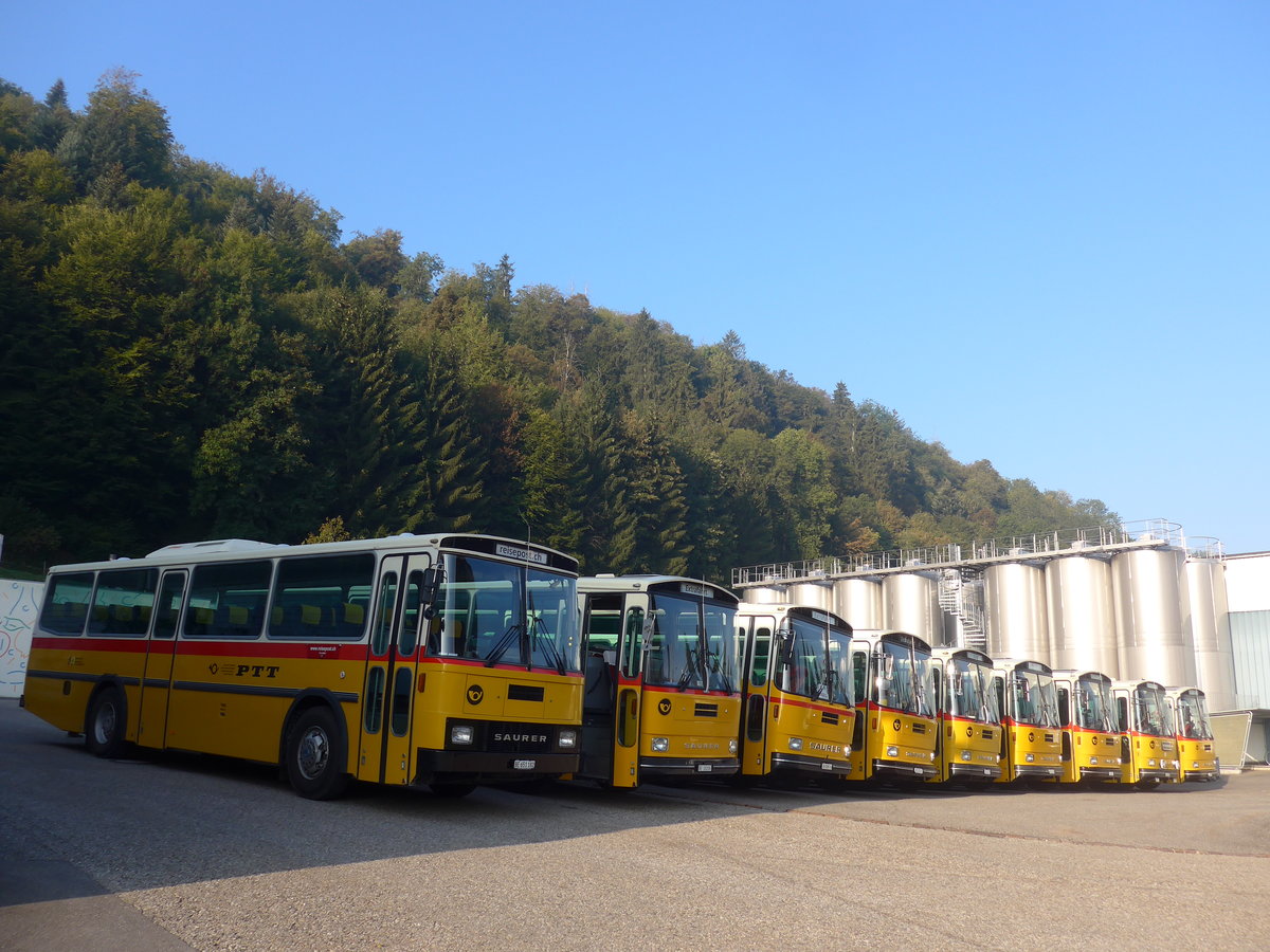 (197'986) - Bernair, M�nsingen - BE 651'182 - Saurer/T�scher (ex Schebath, Lauerz; ex Albin, F�llanden; ex Heim, Flums) am 30. September 2018 in Willisau, Altes Zeughaus