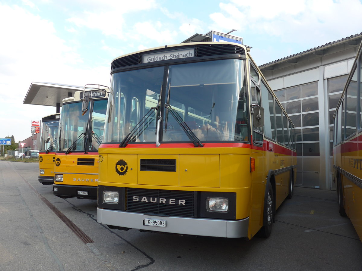 (198'049) - Oldtimer Club Saurer, Arbon - TG 95'083 - Saurer/T�scher (ex Schwizer, Goldach Nr. 2) am 30. September 2018 in Bellach, Hess