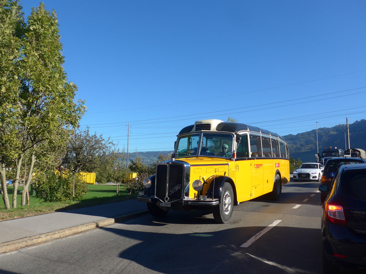 (198'197) - R�egg, R�ti - SG 45'977 - FBW/FHS (ex Kantonspolizei, Bern; ex P 23'180; ex P 2216) am 13. Oktober 2018 in Bilten, Sch�niserstrasse