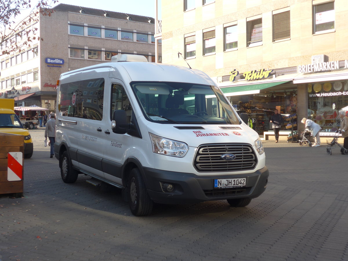 (198'324) - Die Johanniter, N�rnberg - N-JH 1042 - Mercedes am 16. Oktober 2018 in N�rnberg, Heilig-Geist-Spital
