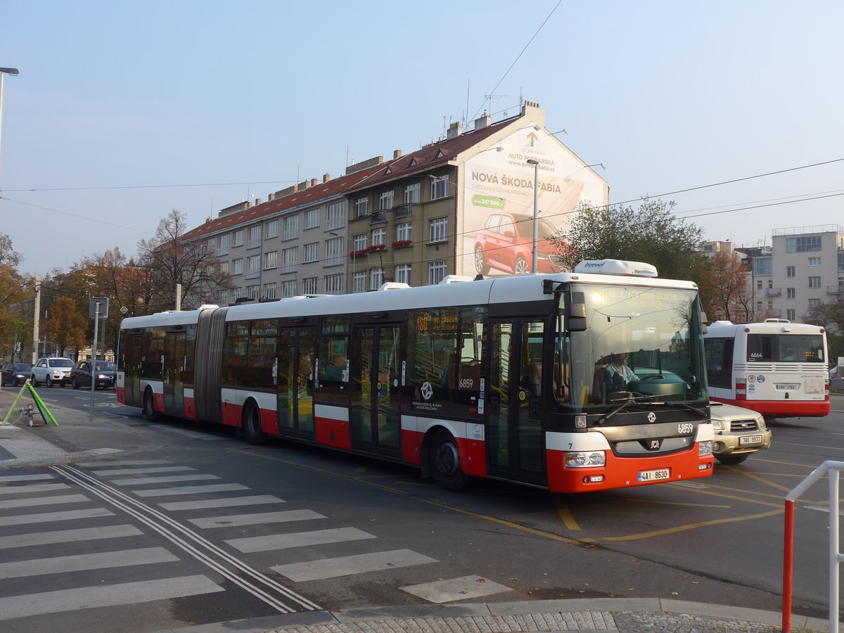 (198'498) - DPP Praha - Nr. 6859/4AI 8630 - SOR am 19. Oktober 2018 in Praha, Dejvick�