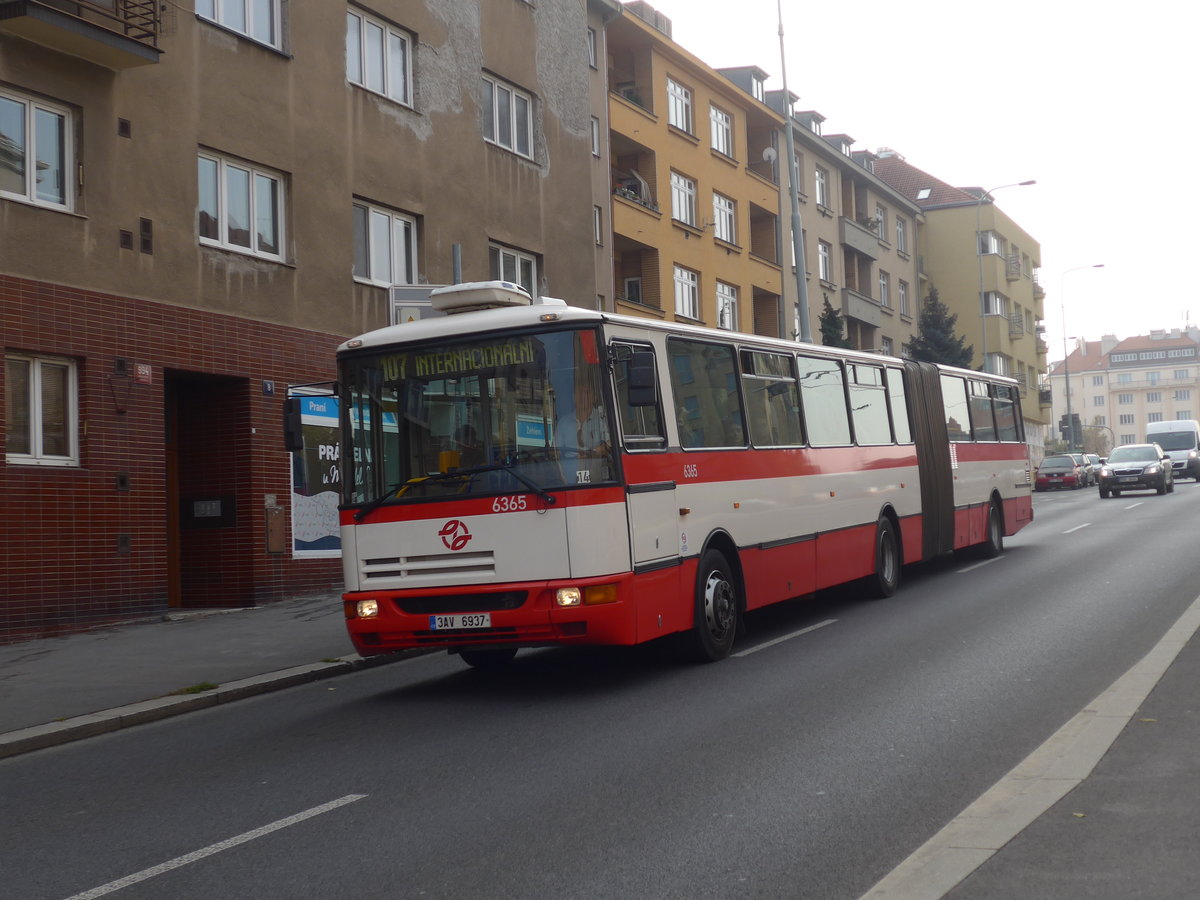 (198'510) - DPP Praha - Nr. 6365/3AV 6937 - Karosa am 19. Oktober 2018 in Praha, N�draz� Podbaba