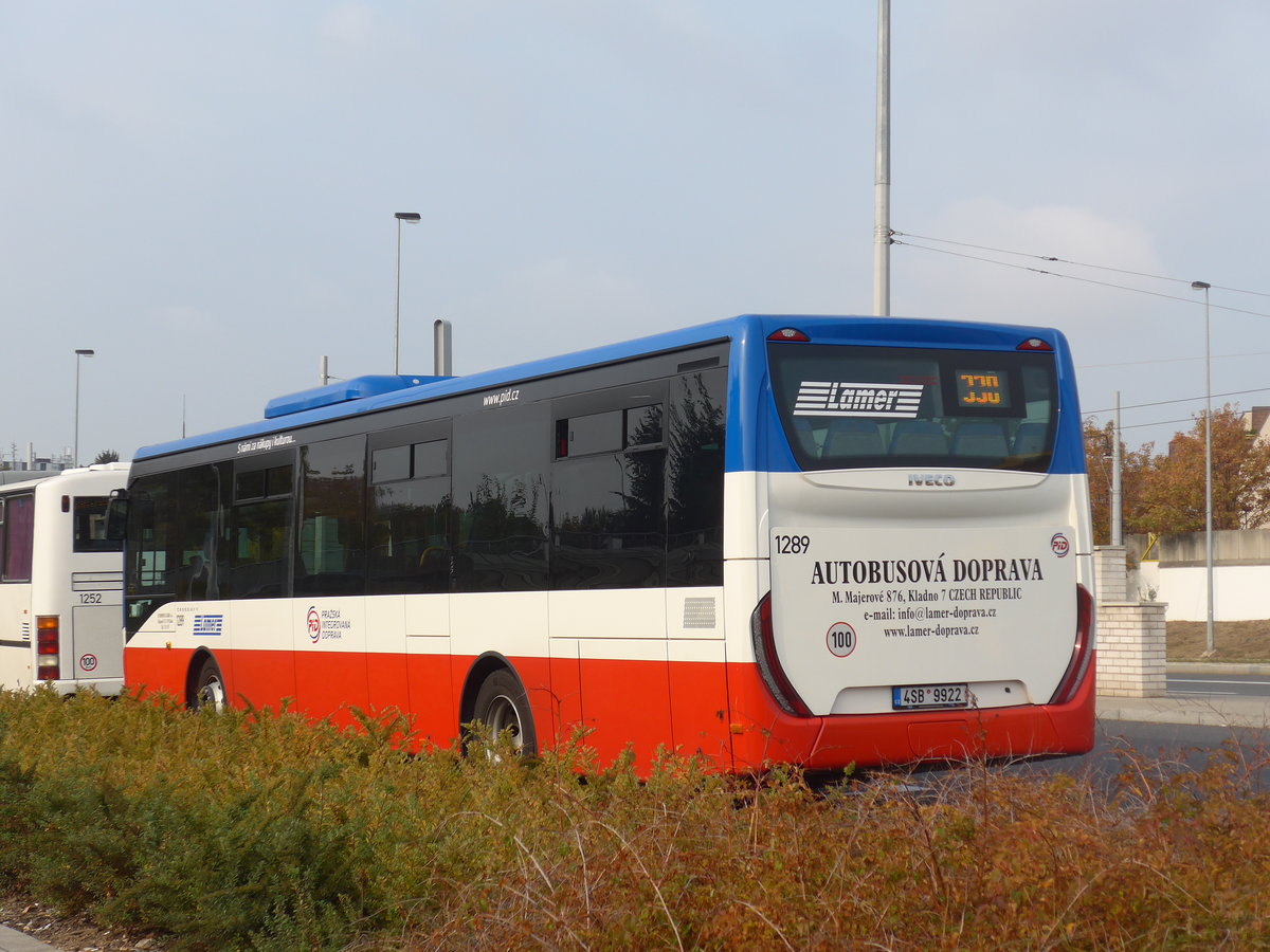 (198'545) - Lamer, Kladno - Nr. 1289/4SB 9922 - Iveco am 19. Oktober 2018 in Praha, N�draz� Veleslav�n
