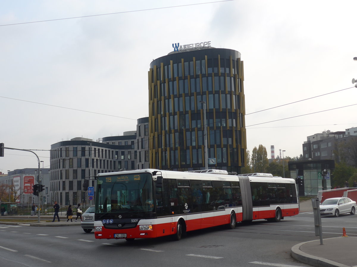 (198'553) - DPP Praha - Nr. 5009/7AC 3359 - SOR am 19. Oktober 2018 in Praha, N�draz� Veleslav�n