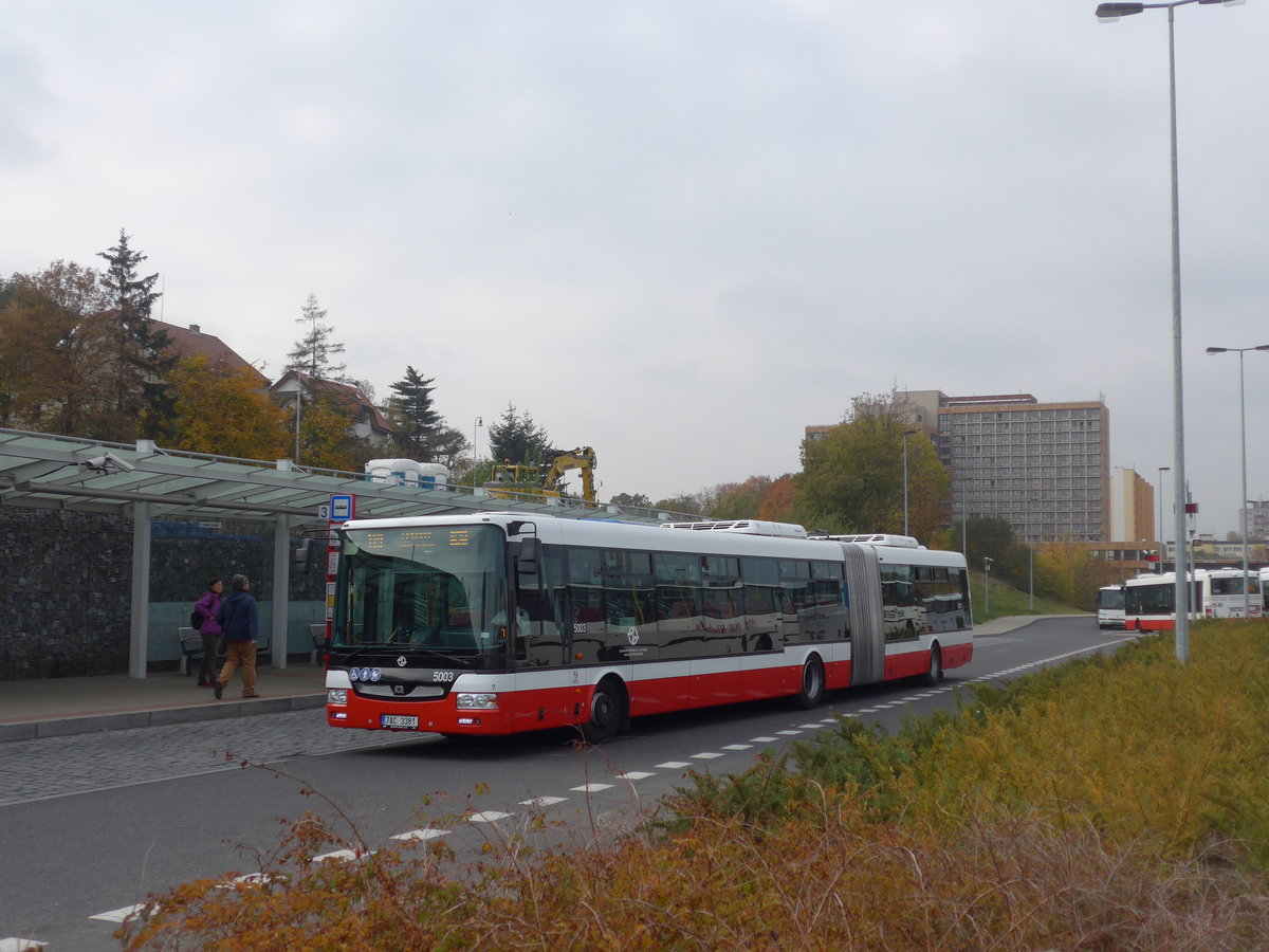 (198'555) - DPP Praha - Nr. 5003/7AC 3381 - SOR am 19. Oktober 2018 in Praha, N�draz� Veleslav�n
