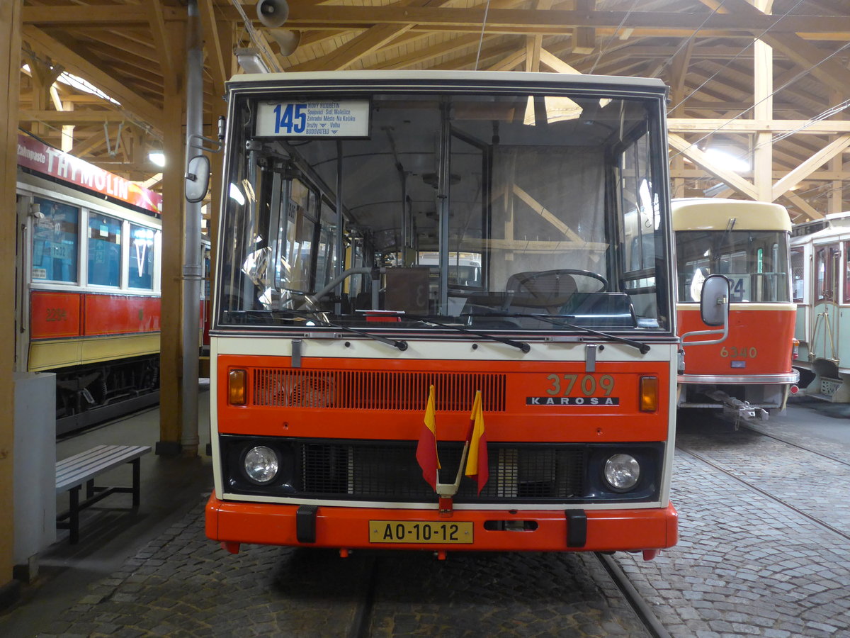 (198'809) - DPP Praha - Nr. 3709/AO-10-12 - Karosa am 20. Oktober 2018 in Praha, �PNV-Museum