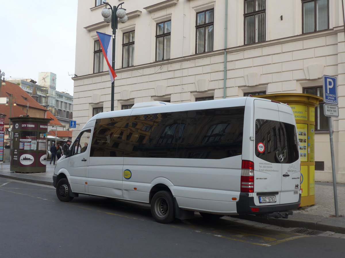 (198'900) - MiKo Car, Praha - 3AZ 6763 - Mercedes am 20. Oktober 2018 in Praha, Na Pr�kope