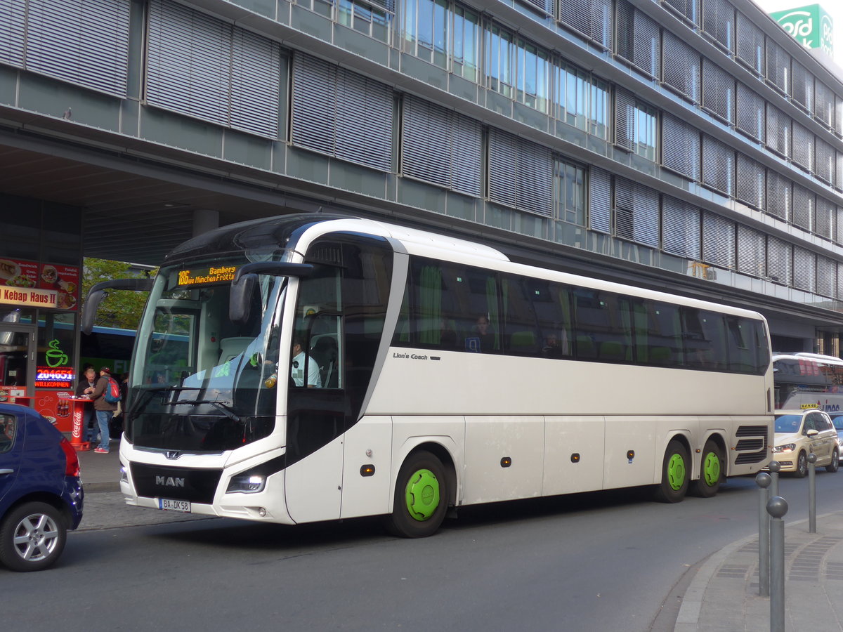 (198'972) - Krapp, Bamberg - BA-DK 58 - MAN am 21. Oktober 2018 in N�rnberg, Zentraler Busbahnhof