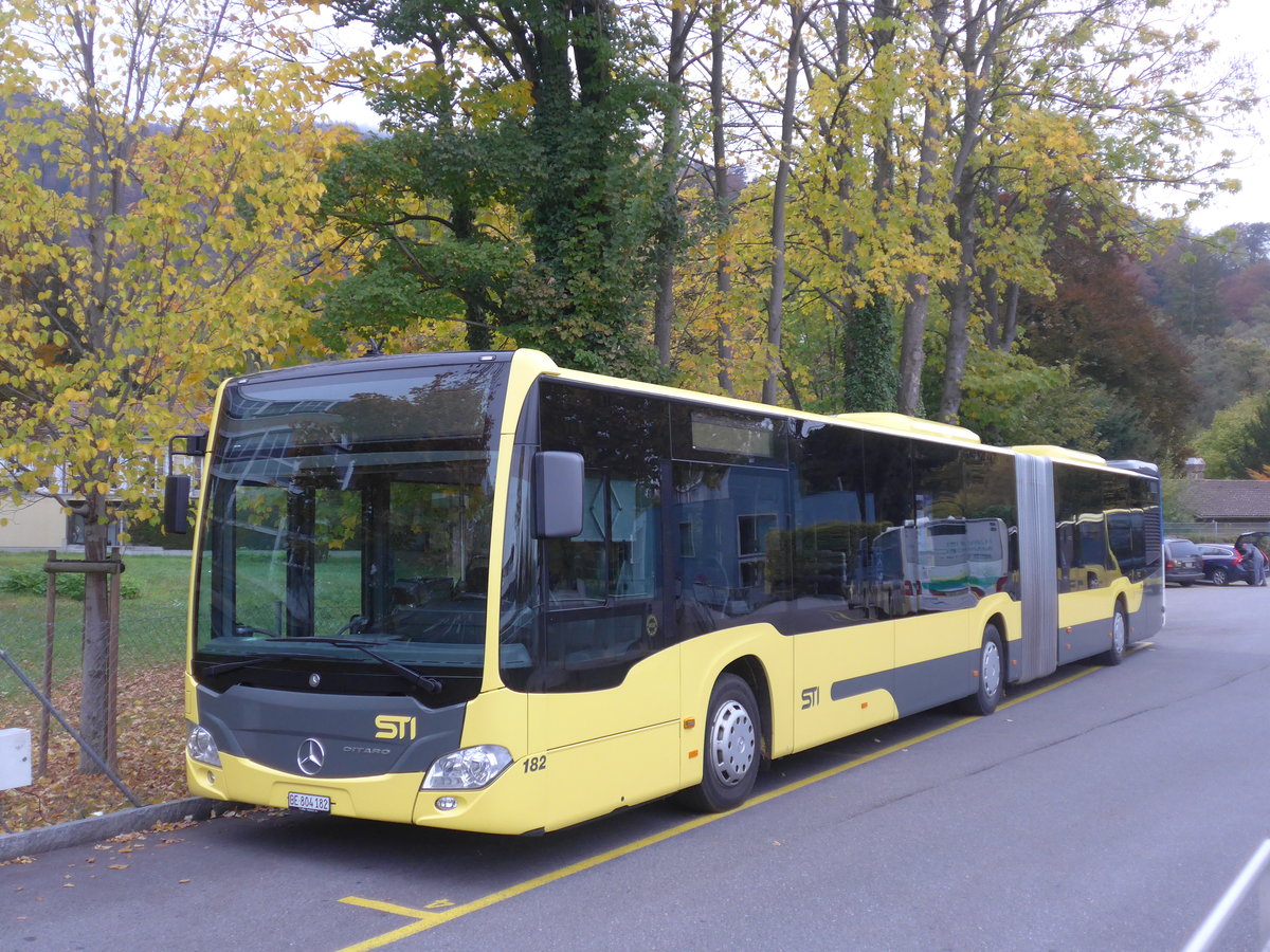 (199'171) - STI Thun - Nr. 182/BE 804'182 - Mercedes am 29. Oktober 2018 bei der Schiffl�ndte Thun