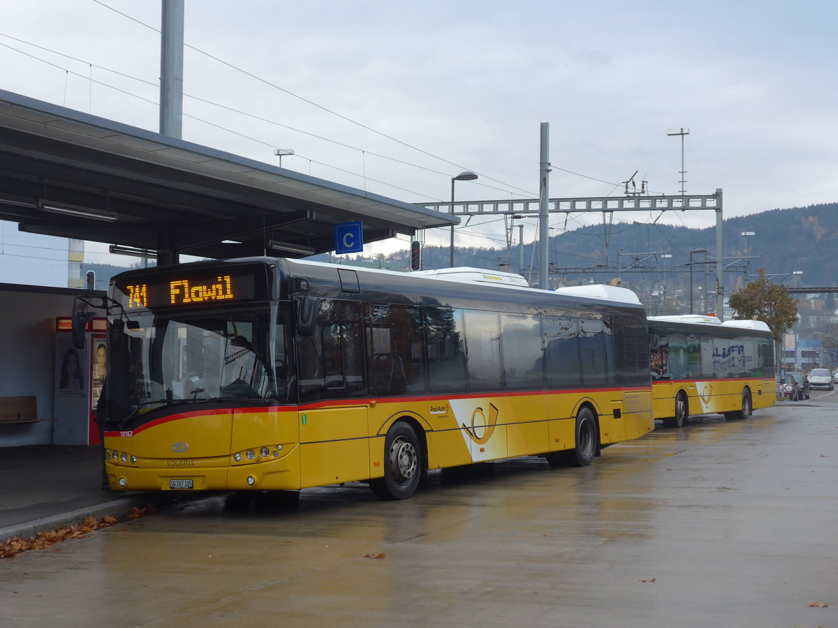 (199'534) - Schmidt, Oberb�ren - SG 267'105 - Solaris am 24. November 2018 beim Bahnhof Uzwil
