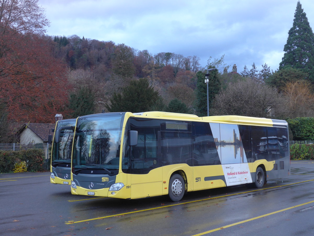 (199'631) - STI Thun - Nr. 191/BE 804'191 - Mercedes am 3. Dezember 2018 bei der Schiffl�ndte Thun