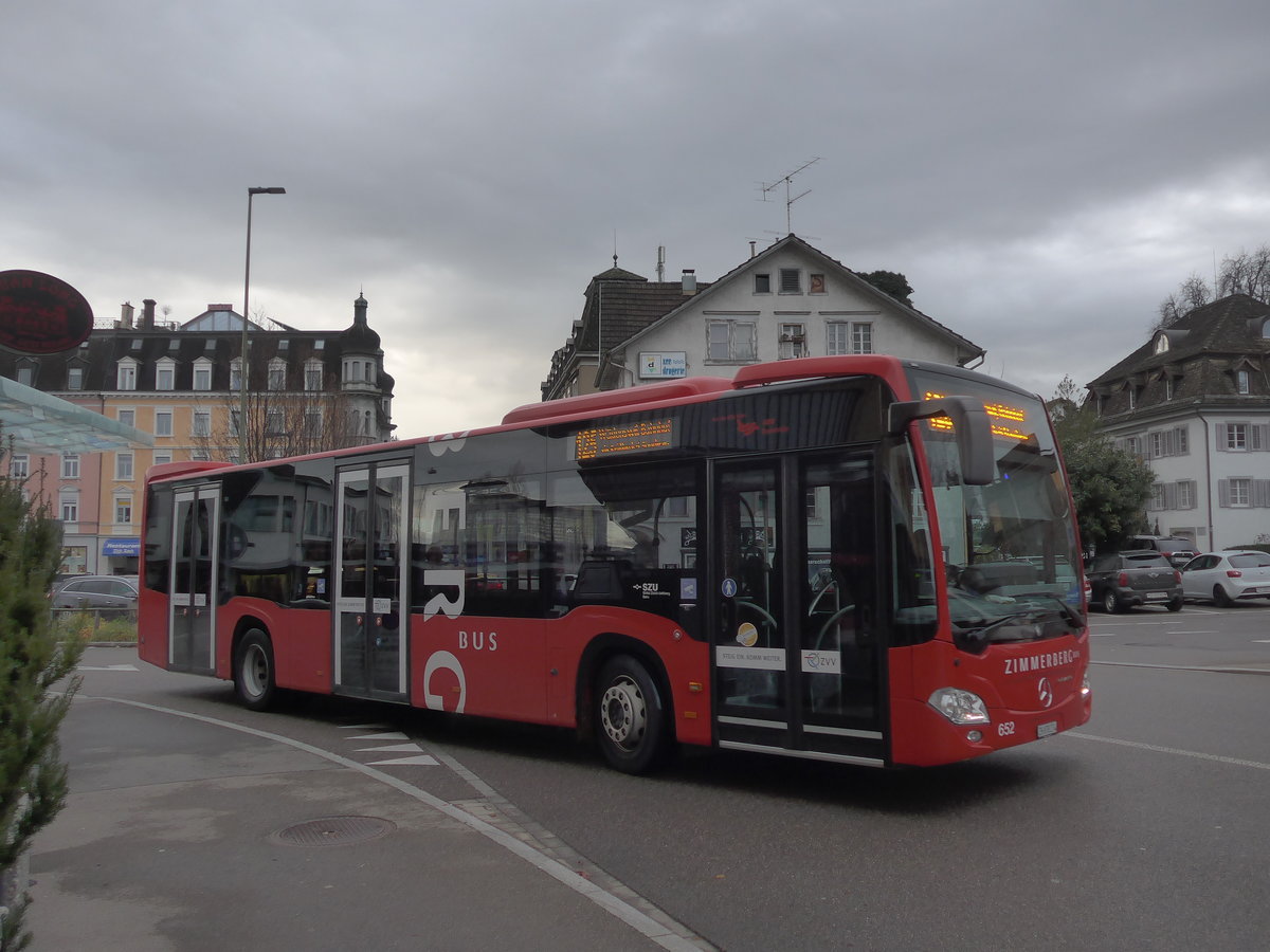 (199'786) - AHW Horgen - Nr. 652/ZH 878'274 - Mercedes am 8. Dezember 2018 beim Bahnhof W�denswil