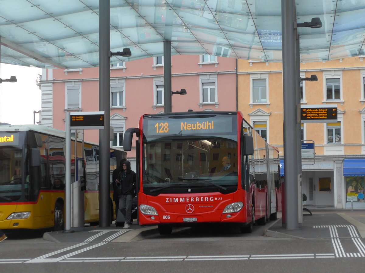 (199'789) - AHW Horgen - Nr. 605/ZH 402'287 - Mercedes am 8. Dezember 2018 beim Bahnhof W�denswil