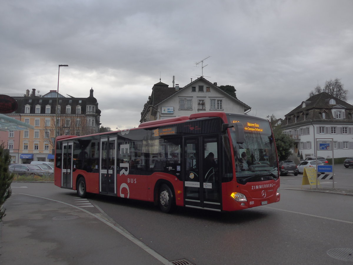 (199'794) - AHW Horgen - Nr. 651/ZH 878'275 - Mercedes am 8. Dezember 2018 beim Bahnhof W�denswil