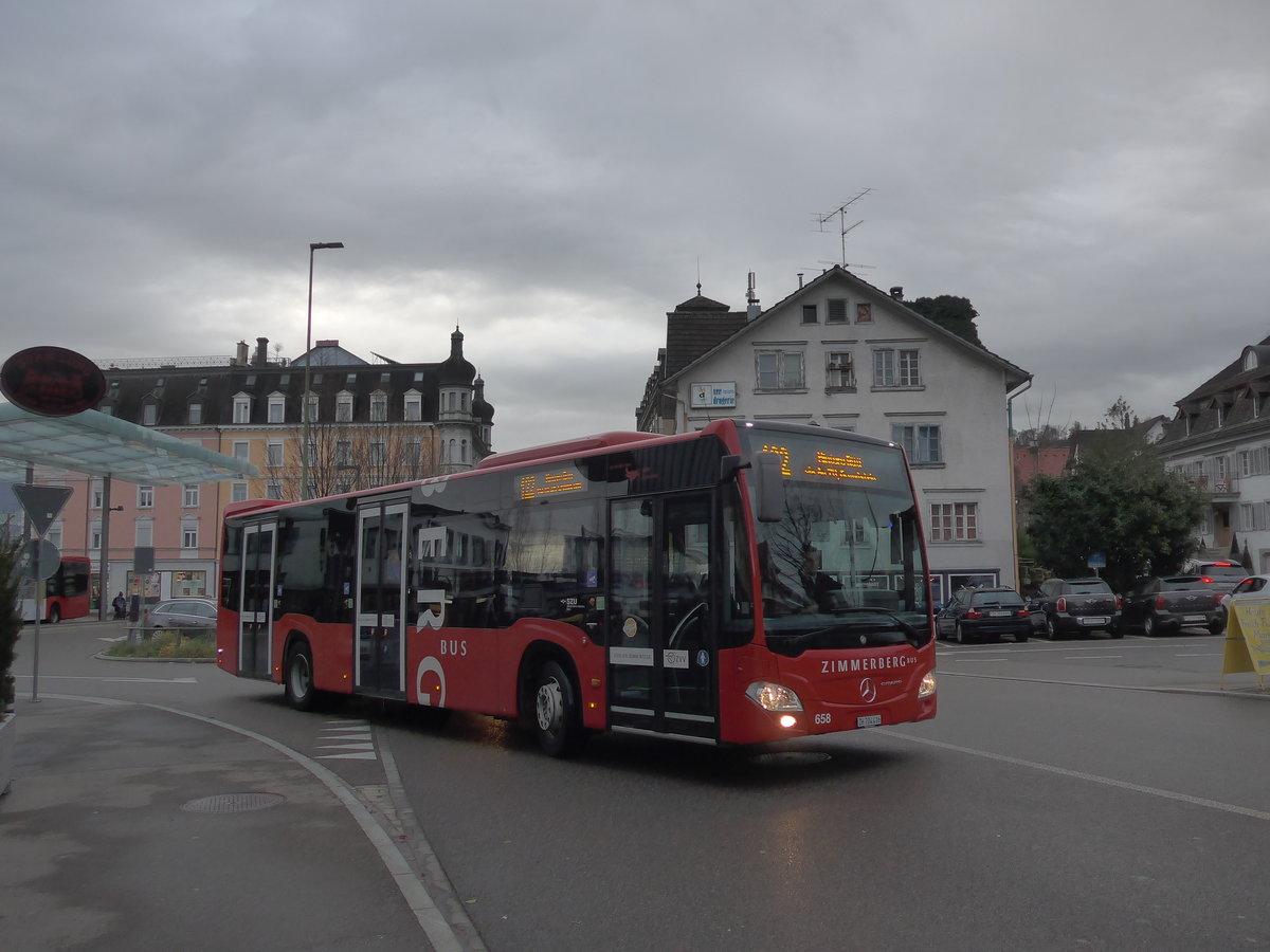 (199'795) - AHW Horgen - Nr. 658/ZH 704'416 - Mercedes am 8. Dezember 2018 beim Bahnhof W�denswil