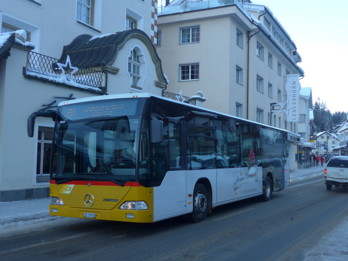 (200'258) - Bossi&Hemmi, Tiefencastel - GR 59'439 - Mercedes (ex PostAuto Graub�nden; ex Vogt, Klosters Nr. 7) am 26. Dezember 2018 in Lenzerheide, Post