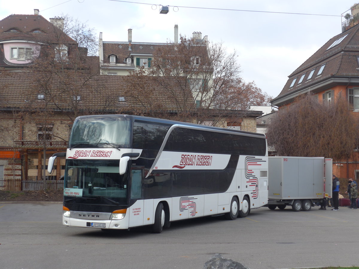 (200'627) - Aus Serbien: Zoran, Jagodina - Nr. 150/JA 060-HP - Setra am 2. Januar 2019 in Z�rich, Sihlquai