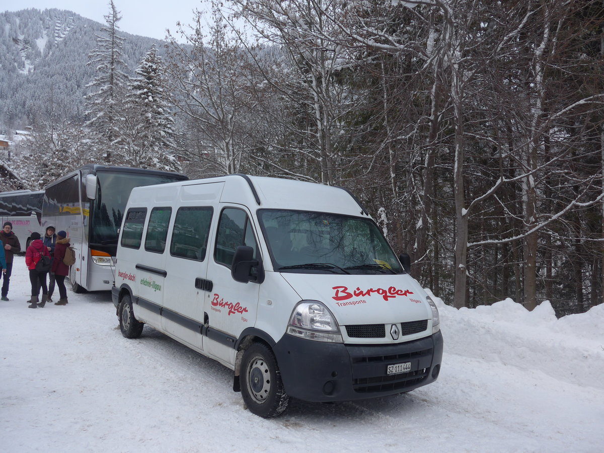 (200'711) - B�rgler, Illgau - SZ 111'444 - Renault am 12. Januar 2019 in Adelboden, ASB