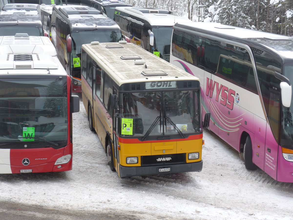 (200'966) - Gohl, Herzogenbuchsee - Nr. 11/BE 436'579 - NAW/Hess (ex Flury, Balm; ex Steiner, Altb�ron Nr. 11) am 12. Januar 2019 in Adelboden, Unter dem Birg