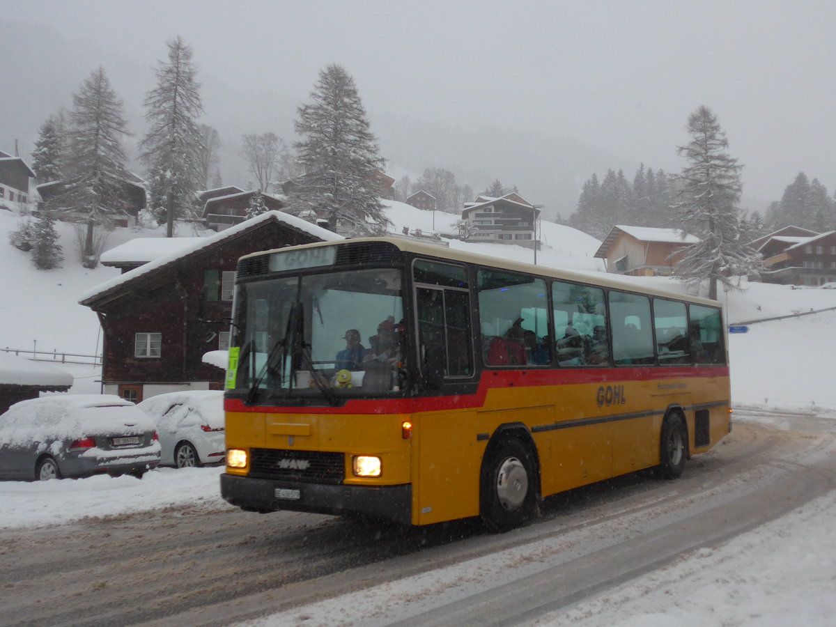 (201'037) - Gohl, Herzogenbuchsee - Nr. 11/BE 436'579 - NAW/Hess (ex Flury, Balm; ex Steiner, Altb�ron Nr. 11) am 13. Januar 2019 in Adelboden, Oey