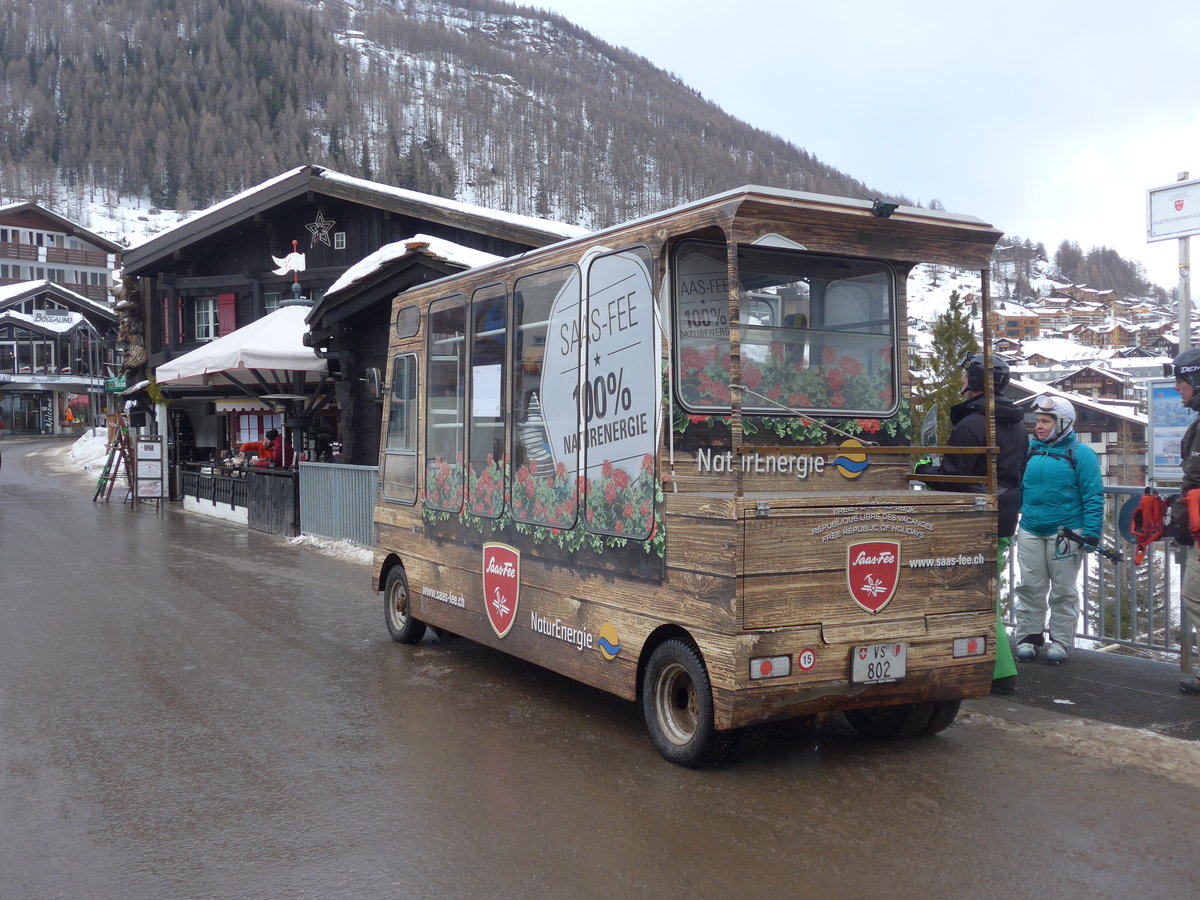 (201'330) - OBS Saas-Fee - VS 802 - Stimbo am 27. Januar 2019 in Saas-Fee, Gletscherbr�cke
