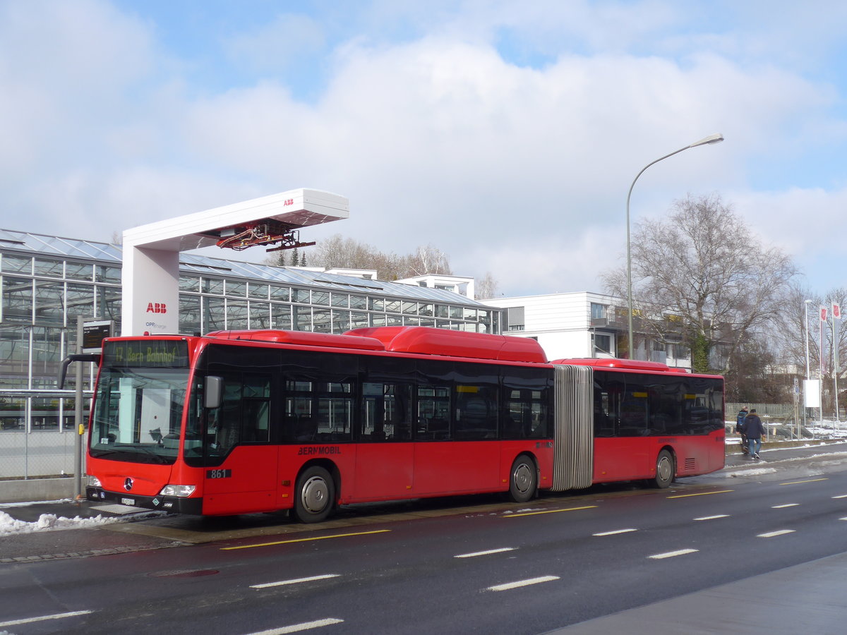 (201'444) - Bernmobil, Bern - Nr. 861/BE 671'861 - Mercedes am 4. Februar 2019 in K�niz, Weiermatt