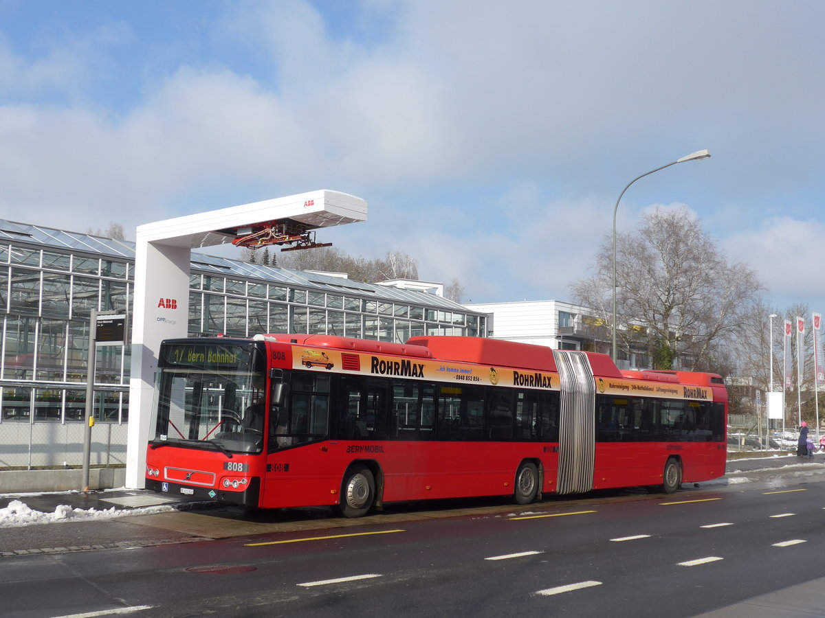 (201'448) - Bernmobil, Bern - Nr. 808/BE 612'808 - Volvo am 4. Februar 2019 in K�niz, Weiermatt