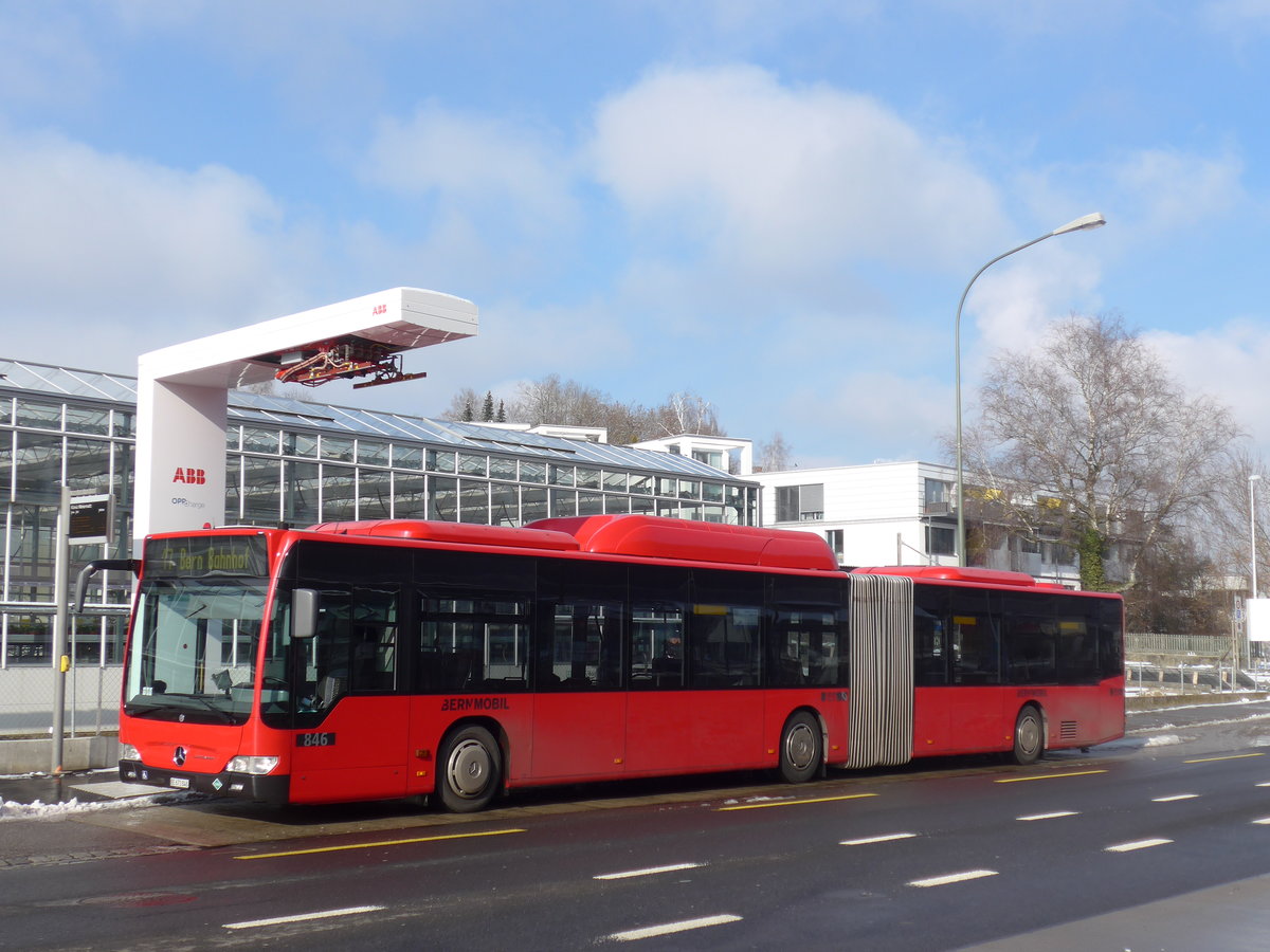(201'453) - Bernmobil, Bern - Nr. 846/BE 671'846 - Mercedes am 4. Februar 2019 in K�niz, Weiermatt