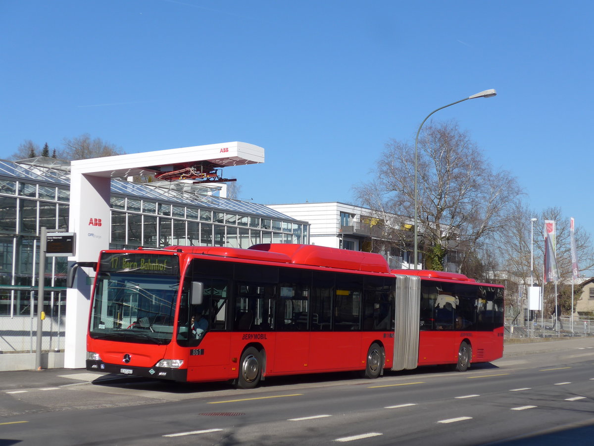 (201'705) - Bernmobil, Bern - Nr. 861/BE 671'861 - Mercedes am 18. Februar 2019 in K�niz, Weiermatt