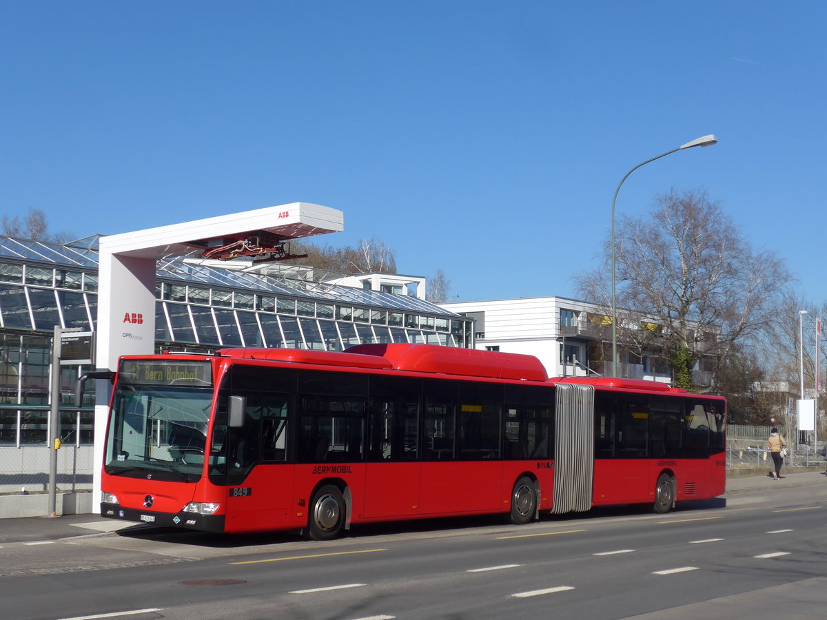 (201'716) - Bernmobil, Bern - Nr. 849/BE 671'849 - Mercedes am 18. Februar 2019 in K�niz, Weiermatt