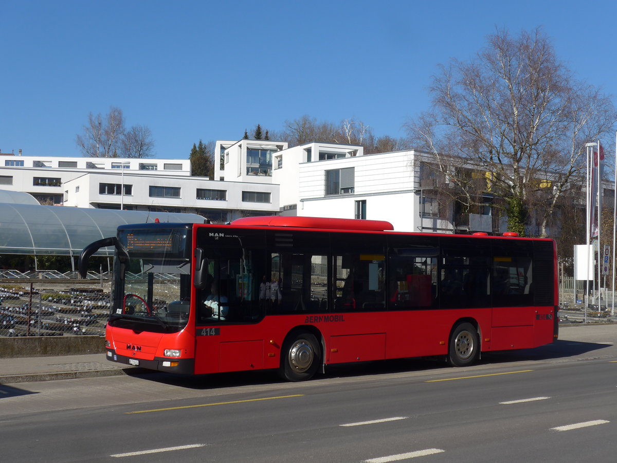(201'722) - Bernmobil, Bern - Nr. 414/BE 716'414 - MAN am 18. Februar 2019 in K�niz, Weiermatt