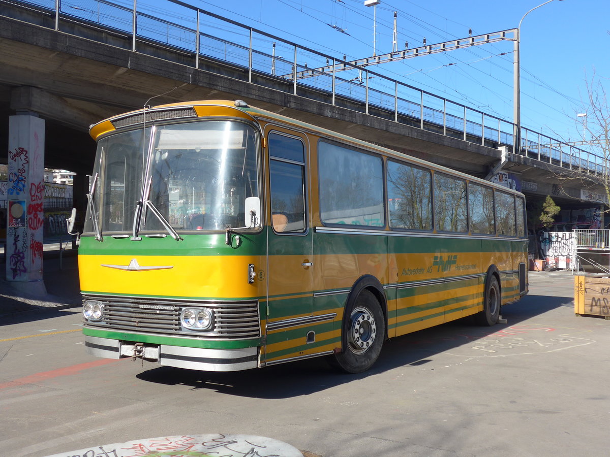 (201'725) - Outlawz, Bern - Nr. 6 - Neoplan (ex Privat in Linden; ex AvH Heimenschwand Nr. 6) am 18. Februar 2019 in Bern, Sch�tzenmatte