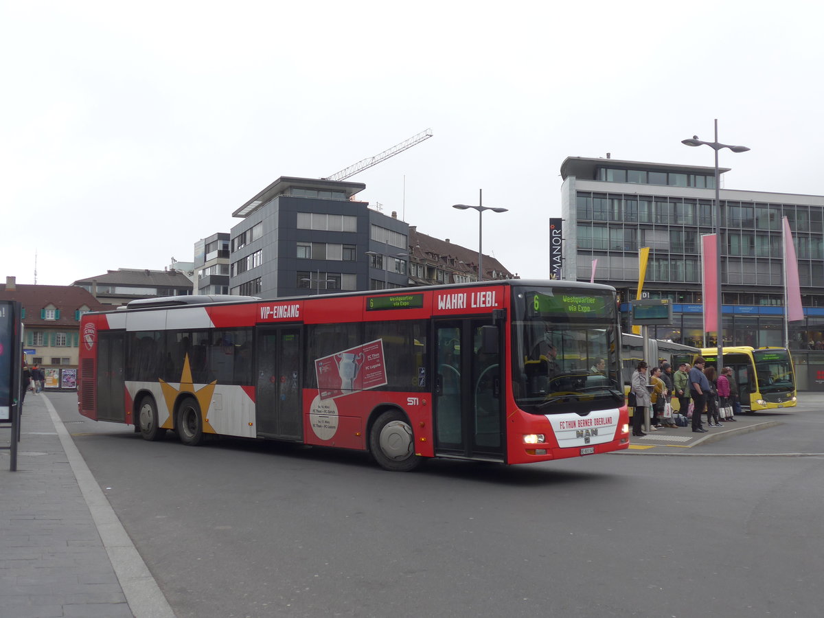 (201'799) - STI Thun - Nr. 149/BE 801'149 - MAN am 1. M�rz 2019 beim Bahnhof Thun