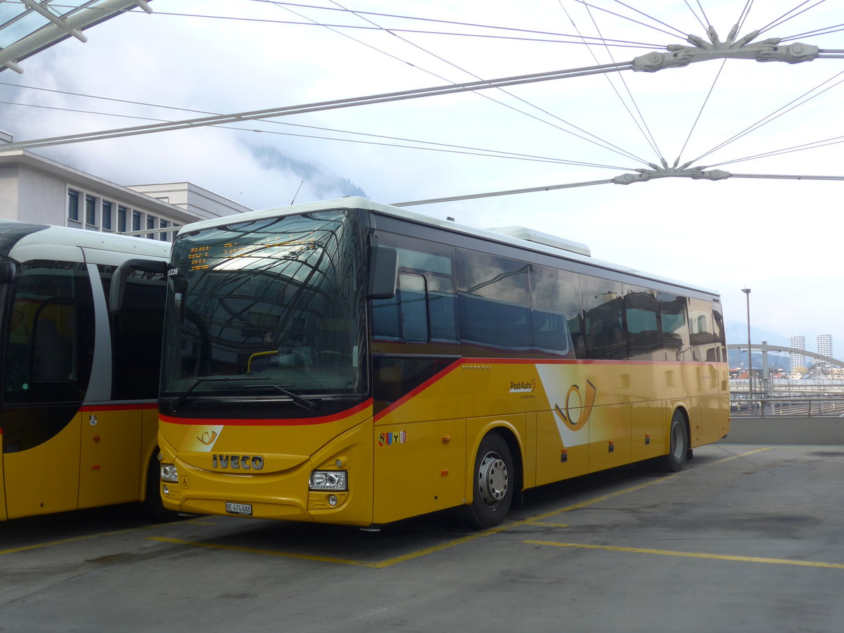 (201'811) - PostAuto Bern - BE 474'688 - Iveco am 2. M�rz 2019 in Chur, Postautostation