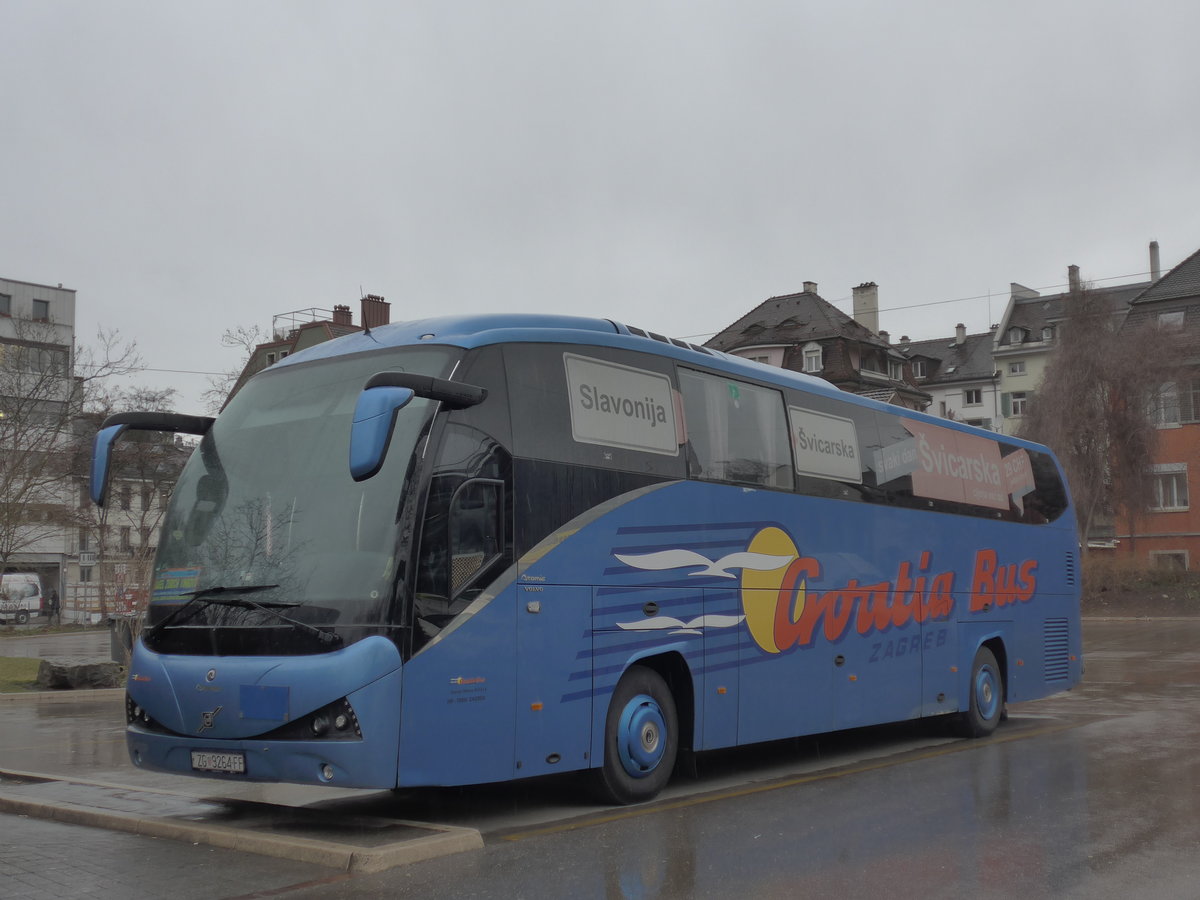 (201'946) - Aus Kroatien: Croatia Bus, Zagreb - ZG 9264-FF - Volvo/Atomic am 4. M�rz 2019 in Z�rich, Sihlquai