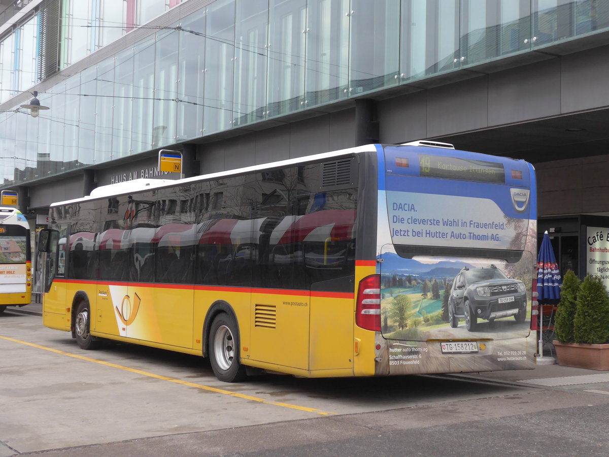 (201'948) - PostAuto Ostschweiz - TG 158'212 - Mercedes (ex Nr. 18) am 4. M�rz 2019 beim Bahnhof Frauenfeld