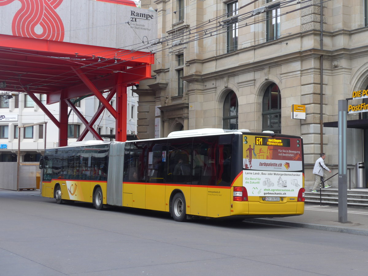 (201'986) - Moser, Flaach - Nr. 293/ZH 186'956 - MAN am 4. M�rz 2019 beim Hauptbahnhof Winterthur