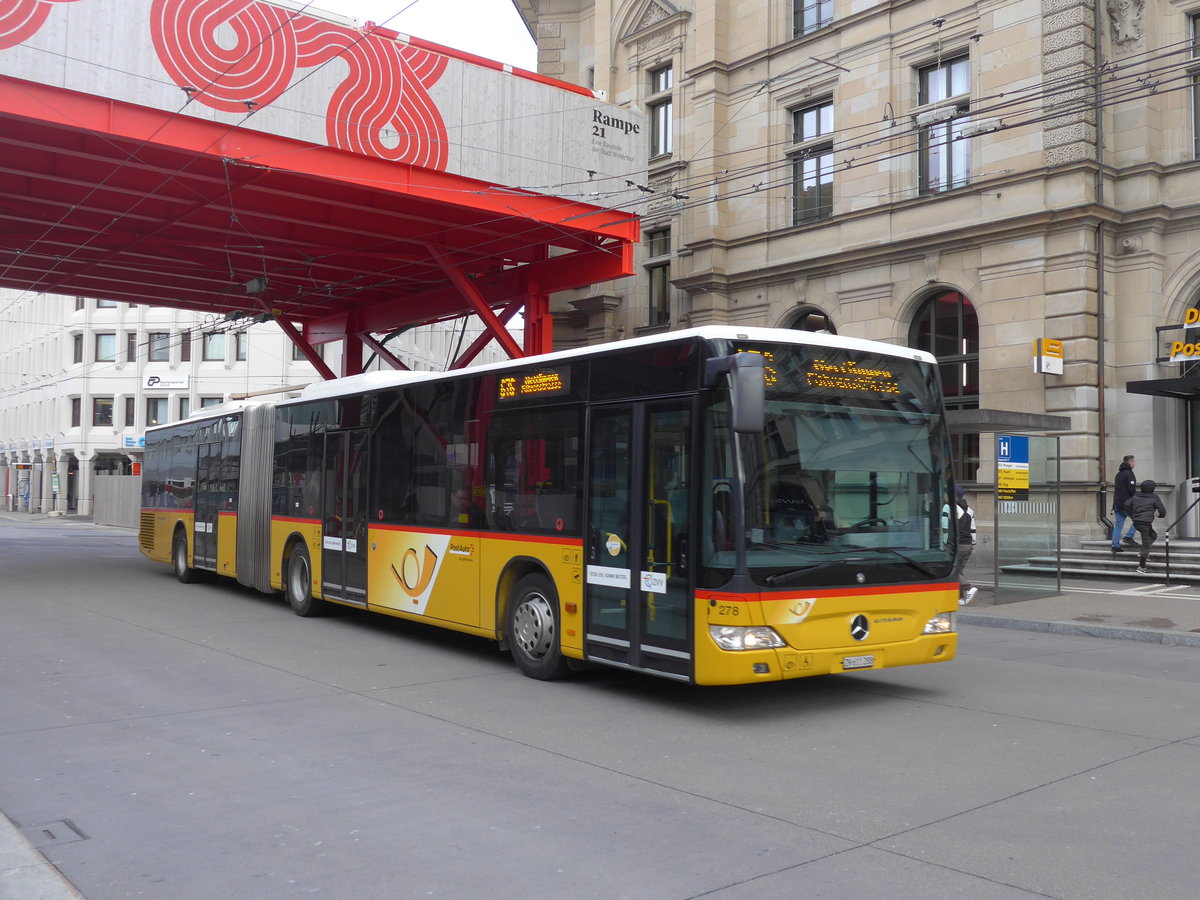 (201'988) - SW Winterthur - Nr. 278/ZH 611'288 - Mercedes am 4. M�rz 2019 beim Hauptbahnhof Winterthur