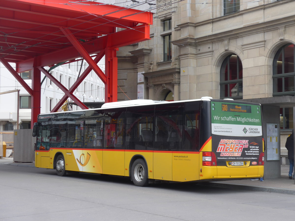 (201'991) - Steiger, Schlatt - Nr. 299/ZH 701'256 - MAN am 4. M�rz 2019 beim Hauptbahnhof Winterthur