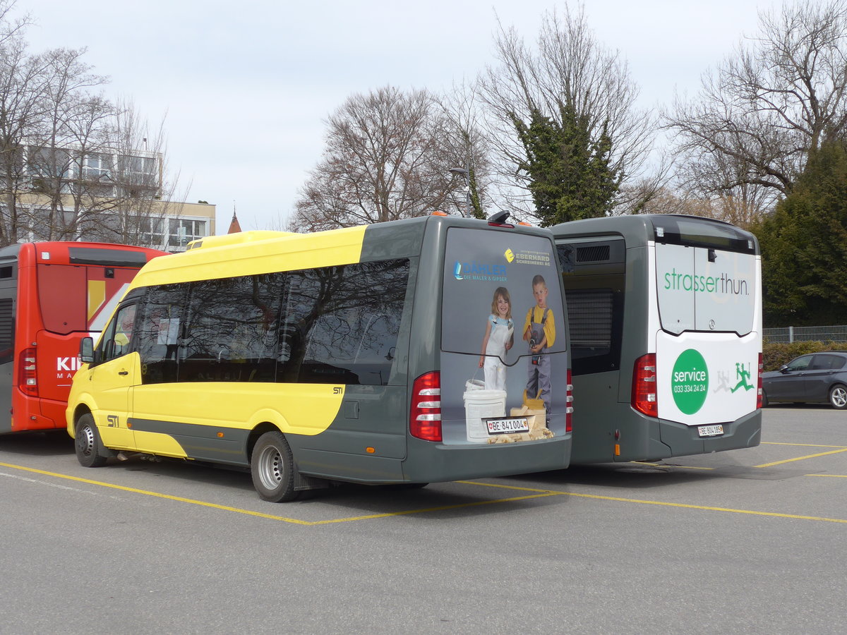 (202'007) - STI Thun - Nr. 4/BE 841'004 - Mercedes am 6. M�rz 2019 bei der Schiffl�ndte Thun