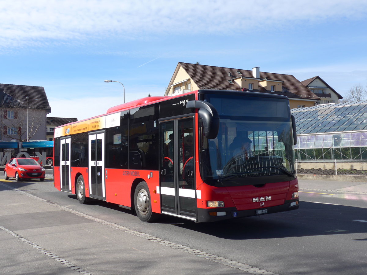 (202'332) - Bernmobil, Bern - Nr. 418/BE 716'418 - MAN am 12. M�rz 2019 in K�niz, Weiermatt