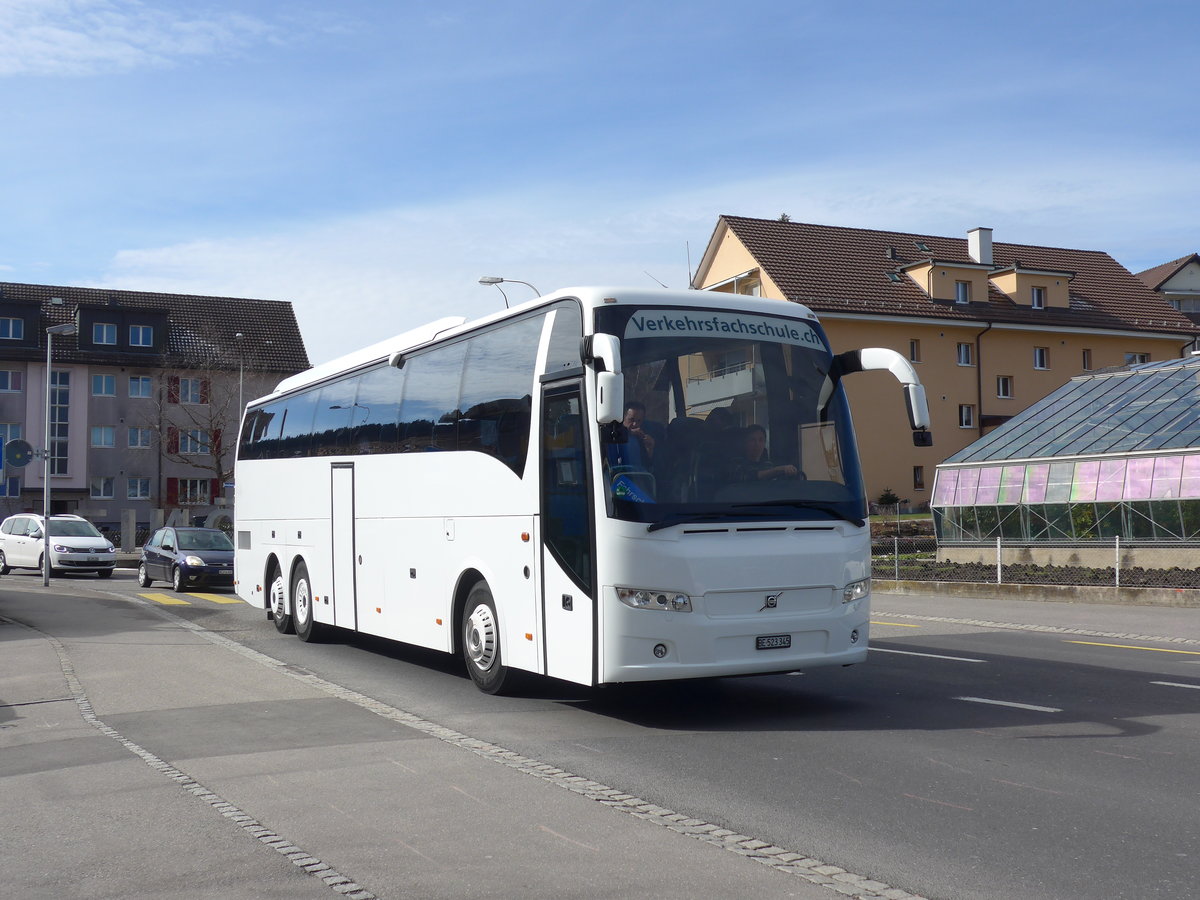 (202'338) - Bernmobil, Bern - BE 523'345 - Volvo am 12. M�rz 2019 in K�niz, Weiermatt