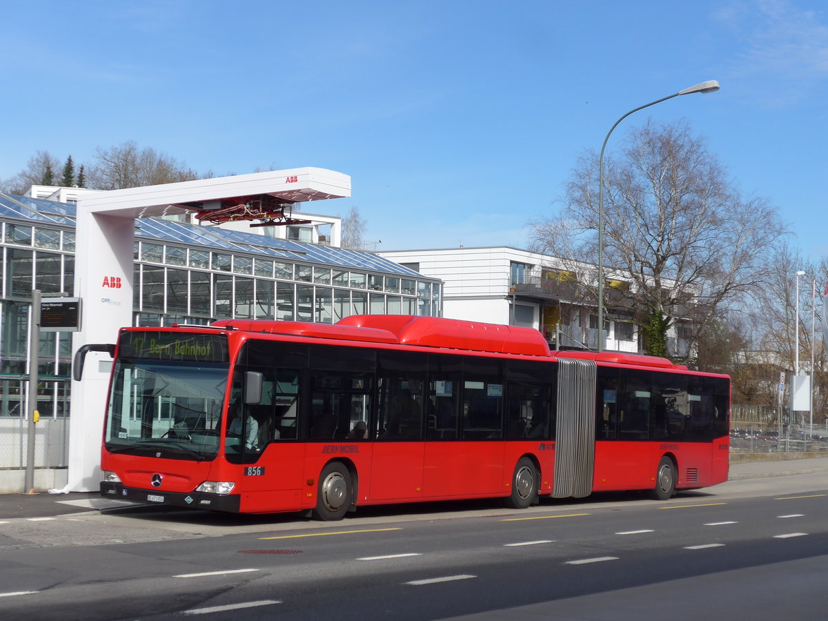 (202'340) - Bernmobil, Bern - Nr. 856/BE 671'856 - Mercedes am 12. M�rz 2019 in K�niz, Weiermatt
