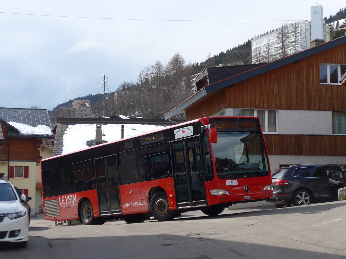 (202'459) - Leysin-Excursions, Leysin - VD 398'538 - Mercedes (ex Imfeld, D-Landstuhl) am 17. M�rz 2019 in Leysin, La Crois�e