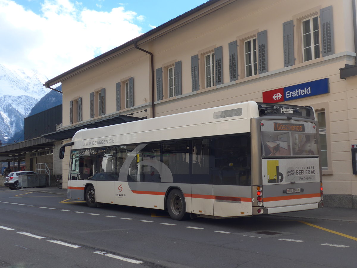 (202'583) - AAGU Altdorf - Nr. 6/UR 9140 - Hess am 19. M�rz 2019 beim Bahnhof Erstfeld