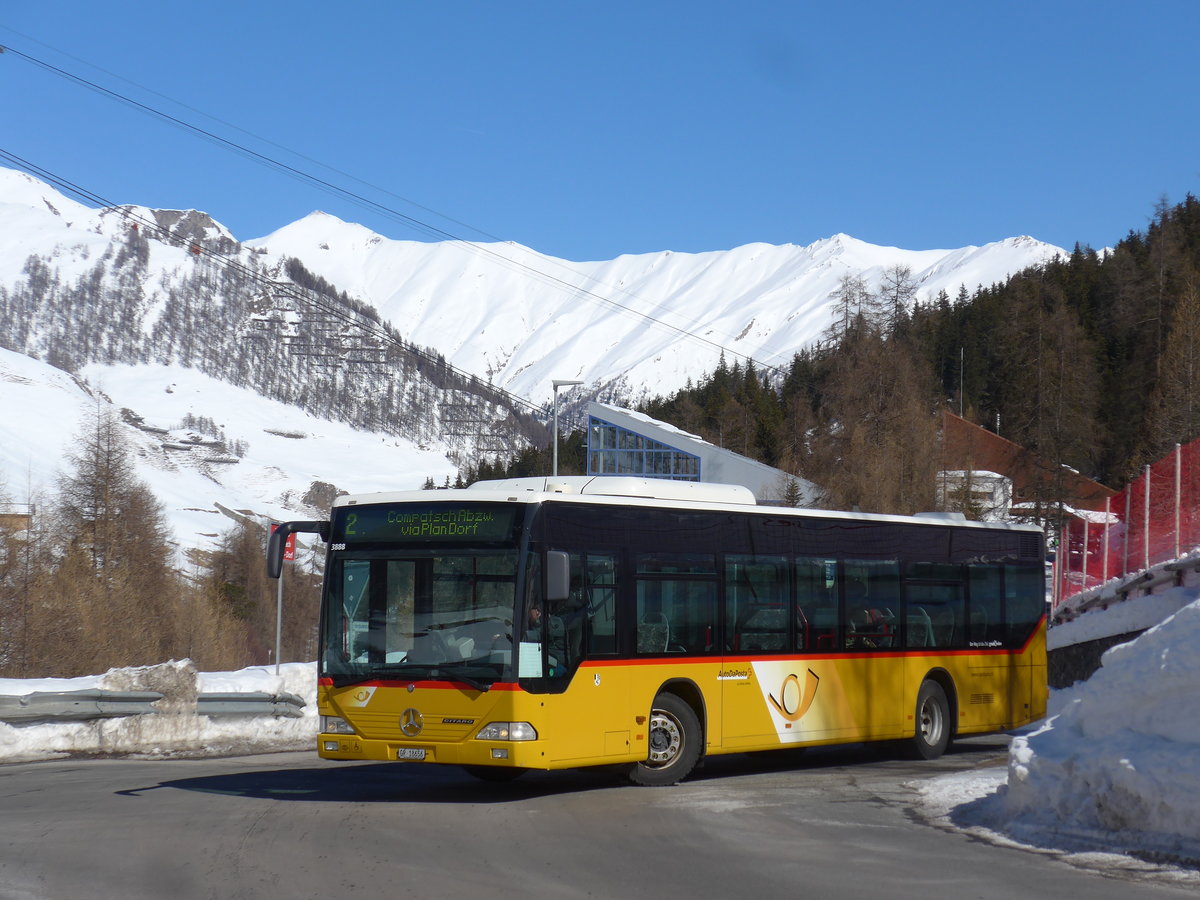 (202'639) - Jenal, Samnaun - GR 18'656 - Mercedes (ex PostAuto Graub�nden) am 20. M�rz 2019 in Samnaun, Ravaisch