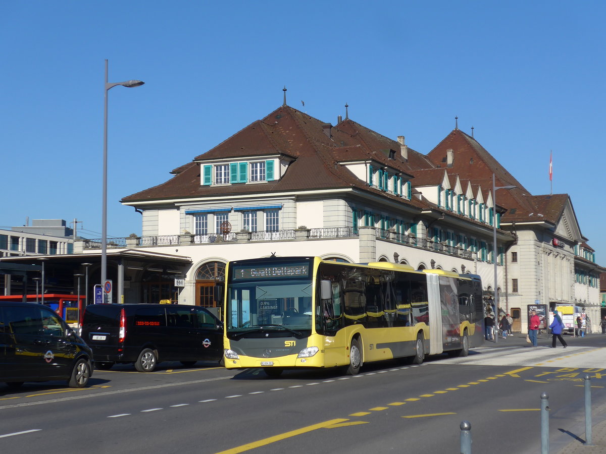 (202'671) - STI Thun - Nr. 183/BE 804'183 - Mercedes am 21. M�rz 2019 beim Bahnhof Thun